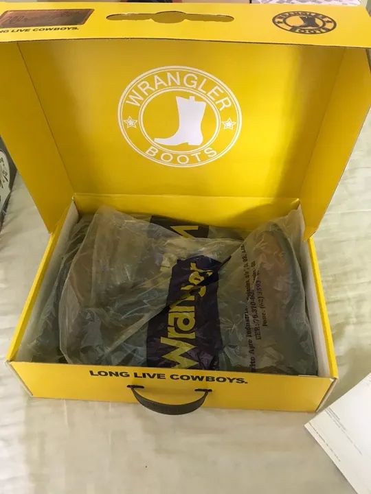 Botas Cowboy Marrom e Azul - Foto 2