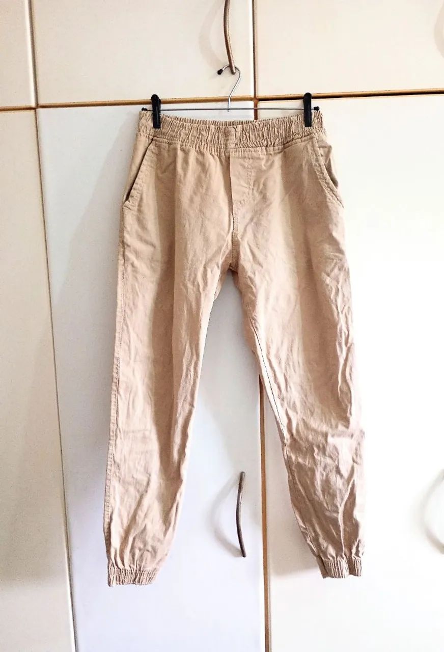 Calça Jogger masculina Bege