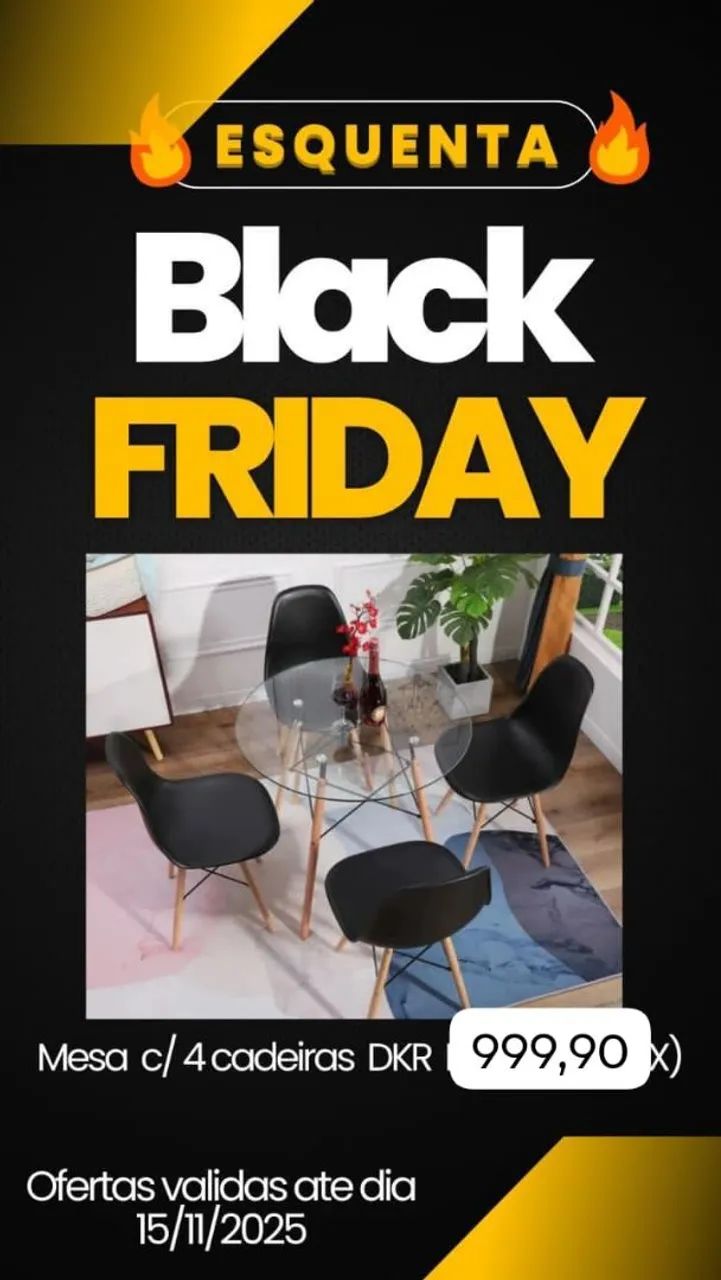 Mesa com 4 lugares...luxo 64352682219779120