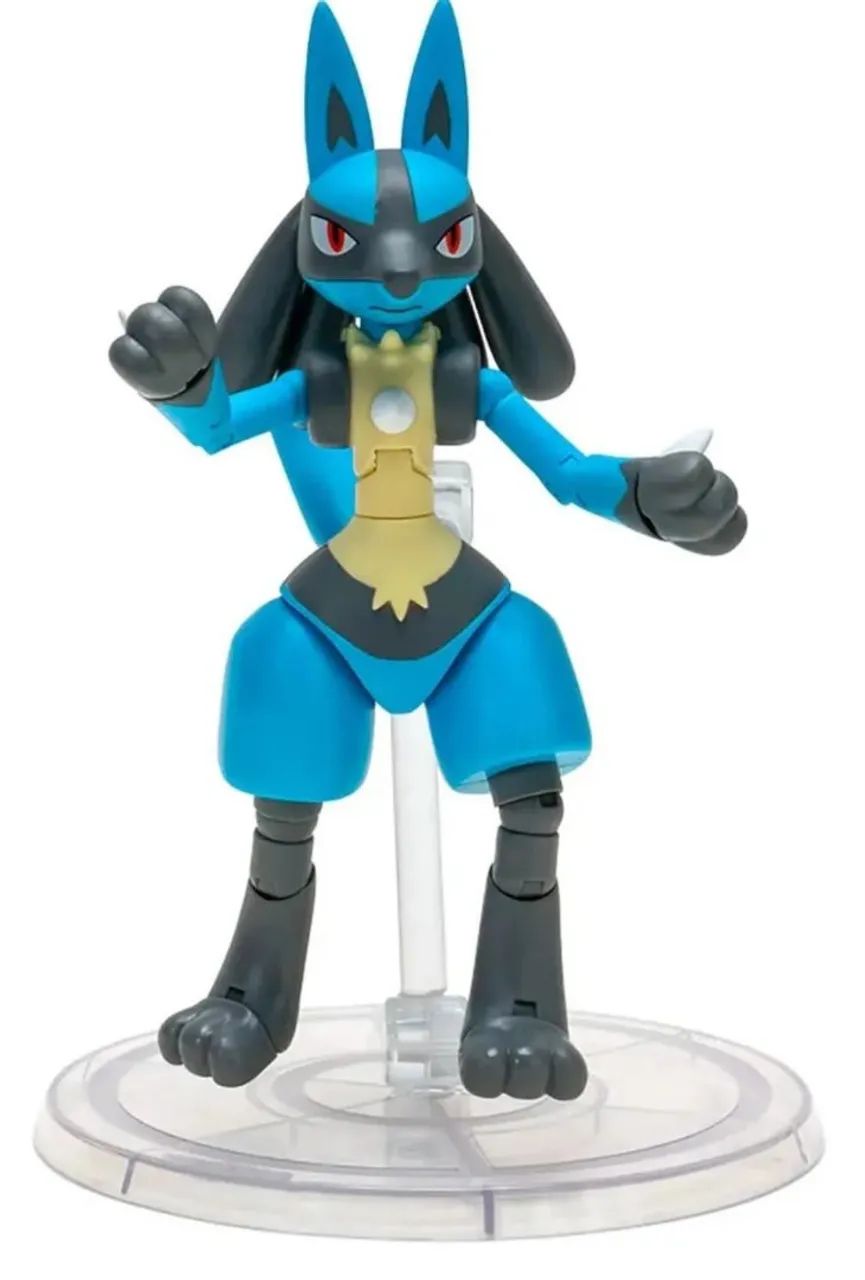 Bonecos Pokémon Articulados Zeraora, Rayquaza e Lucario - Foto 5