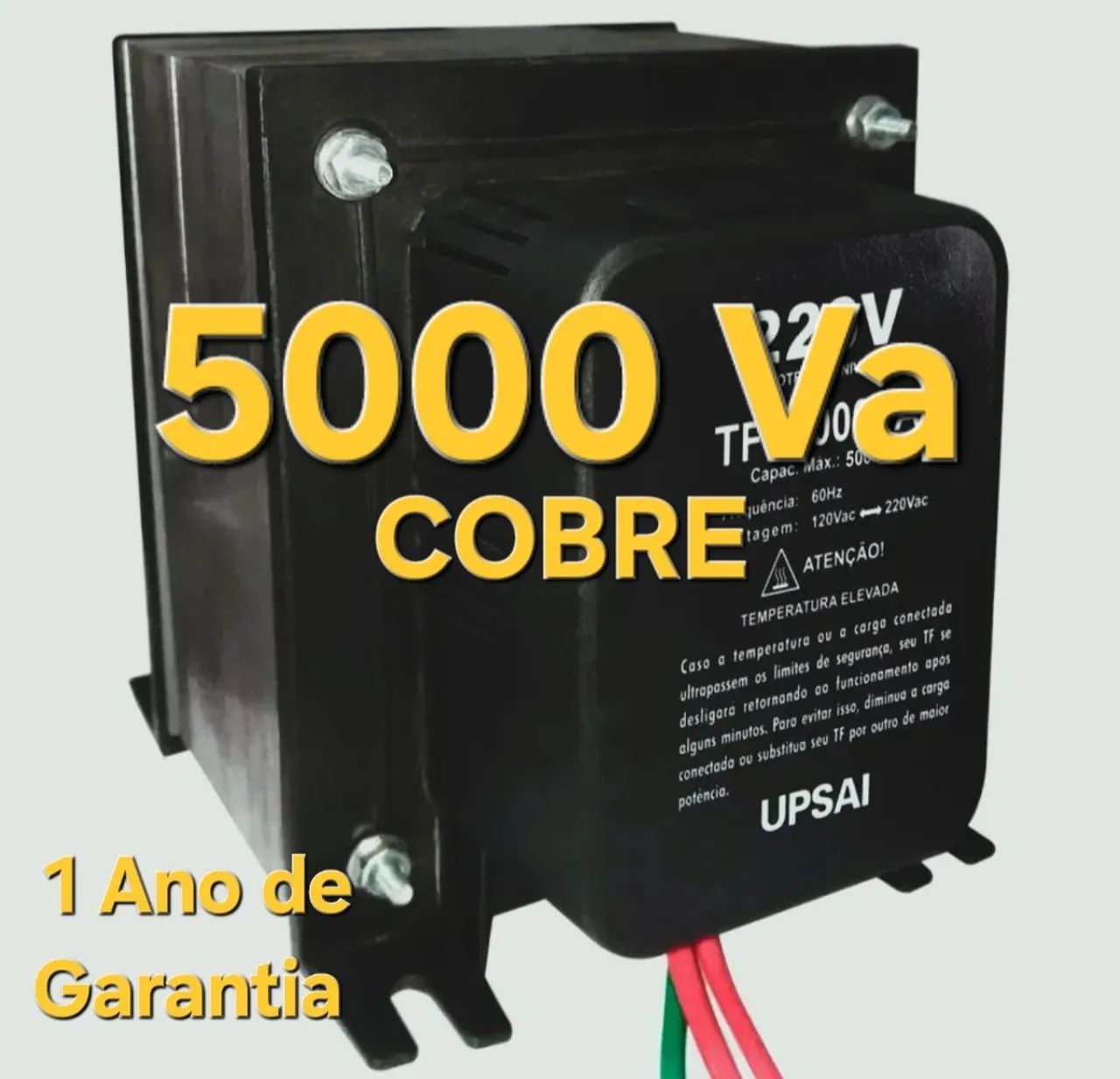 5,000 VA Transformer with Copper Winding and Thermal Protector