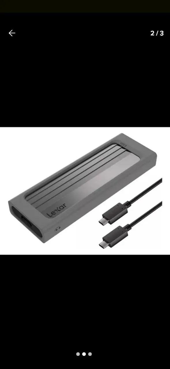 Case SSD M.2 NVMe Externo Lexar E300 USB 3.2 Gen 2 - Foto 3