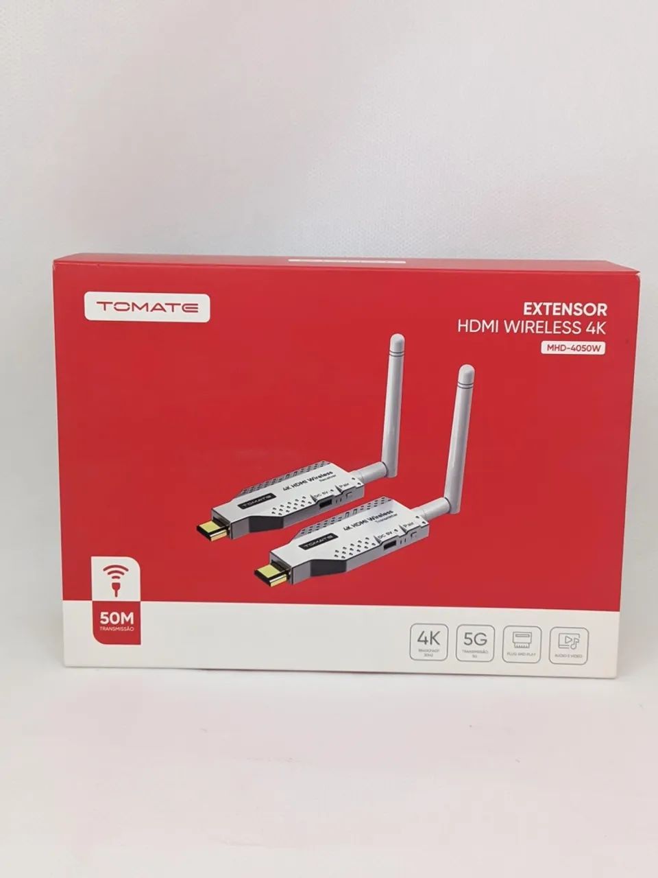 Extensor HDMI Wireless 4K 5G - 50m - Tomate