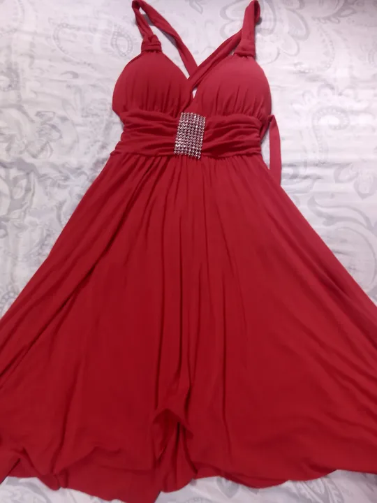 VESTIDO SOCIAL SEMI NOVO VESTE M e G