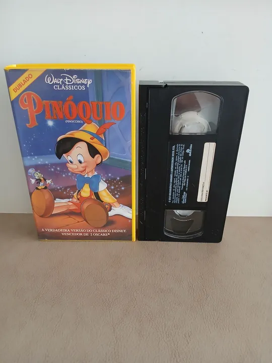VHS Disney - Pinóquio - Dublado
