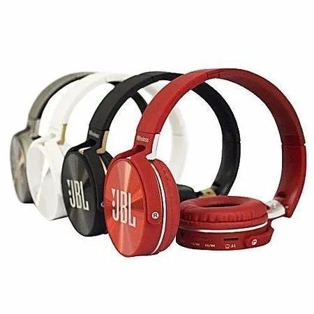 Fones de ouvido JB950 bluetooth, cartão de memória, rádio FM e auxiliar P2.