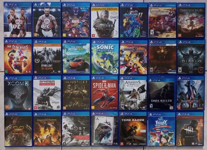 Jogos ps4 usados valores na descrição do anúncio