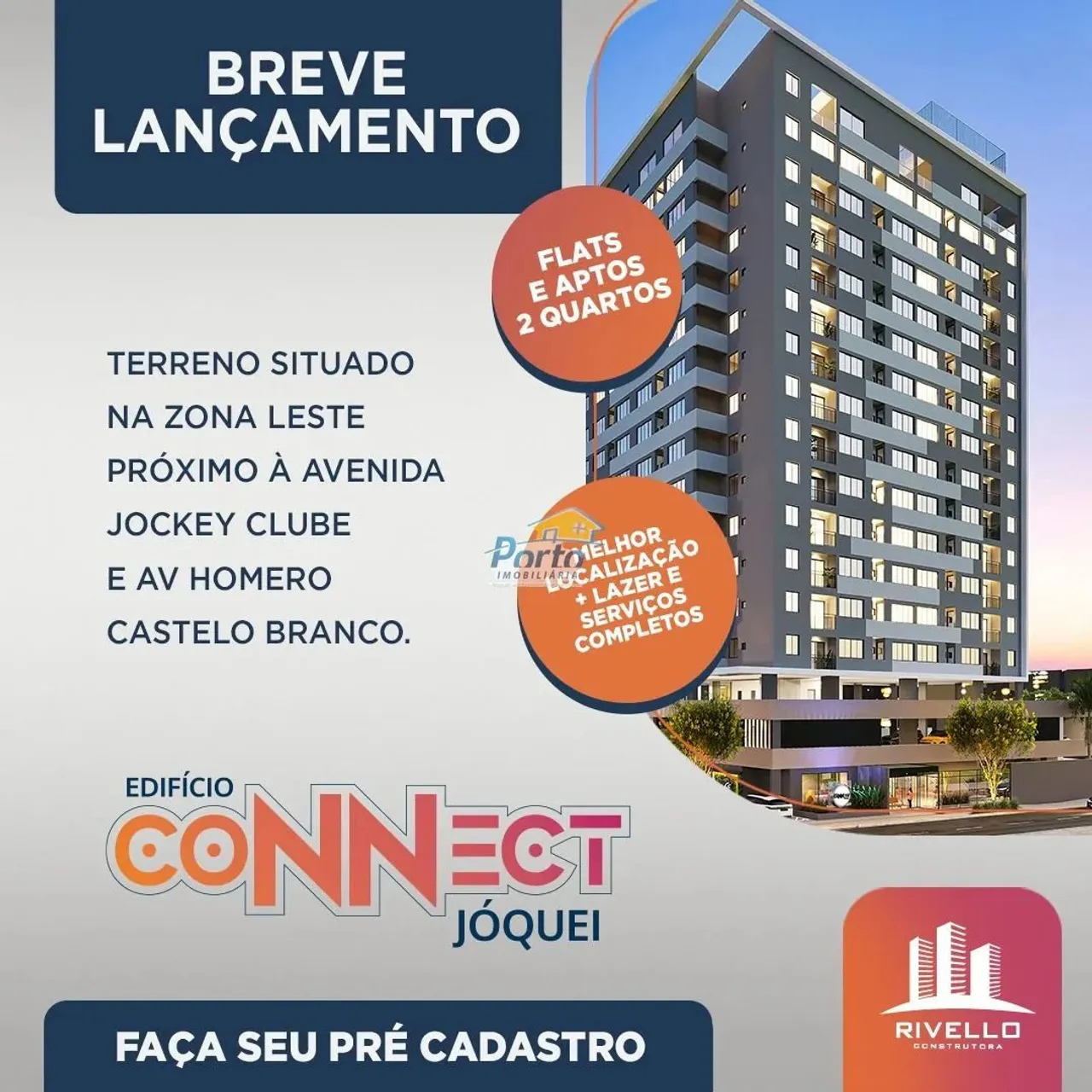 Flat de 01 e 02 Quartos no Cond. Conect Studio Jóquei Bairro Jóquei, Teresina
