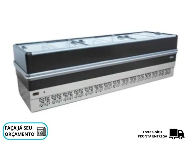 Ilha de Congelados 3 Metros Preta Polar 220v