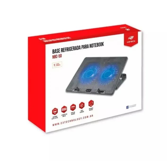 Cooler para Notebook Cotech com 2 Fans novos entrega grátis  - Foto 2