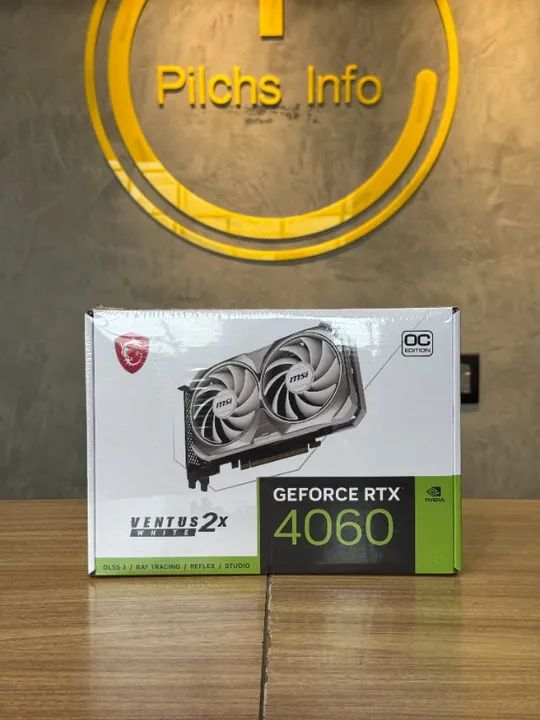 RTX 4060 8GB MSI Ventus White Nova - Loja Física - Garantia - Olx Pay
