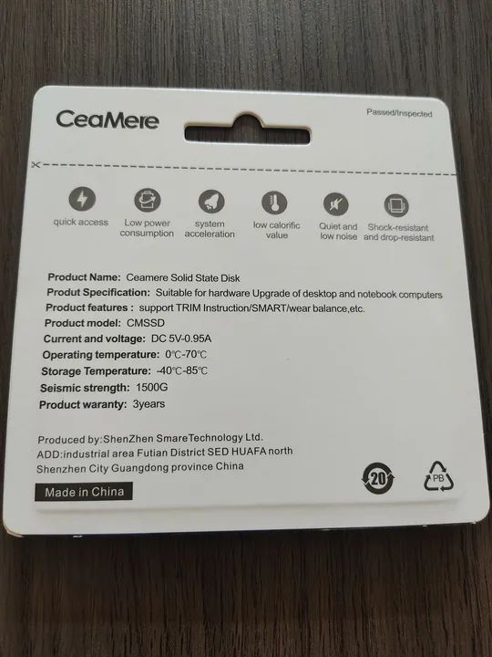 SSD M2 NVME 128gb CeaMere (Novo) - Anápolis  - Foto 3