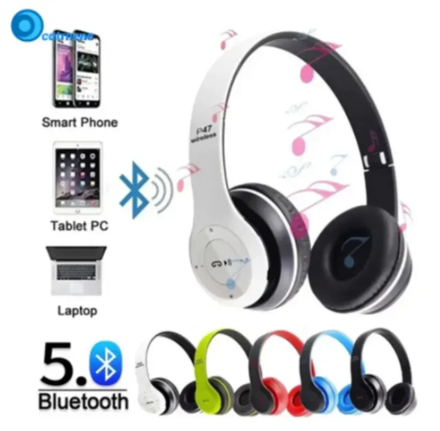 Fone De Ouvido Headphone Sem Fio Bluetooth P47