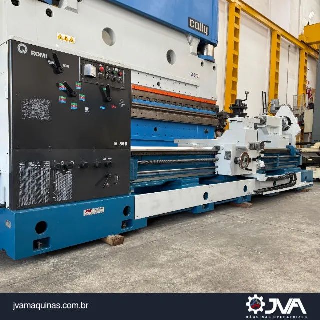 TORNO MECÂNICO ROMI E-55B X 4000 MM - Máquinas para produção