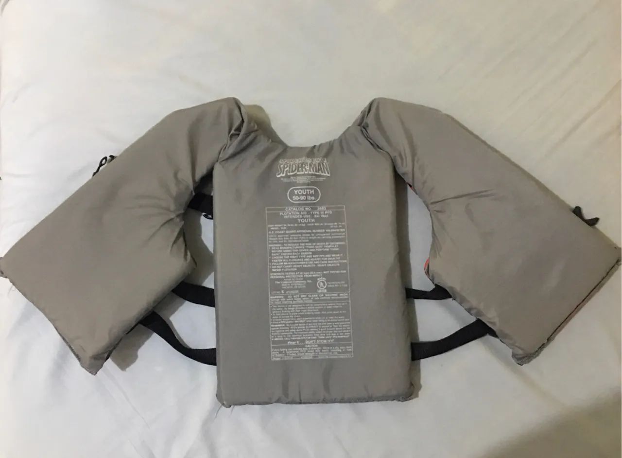 Colete Salva-vidas Infantil Homem Aranha - Foto 6