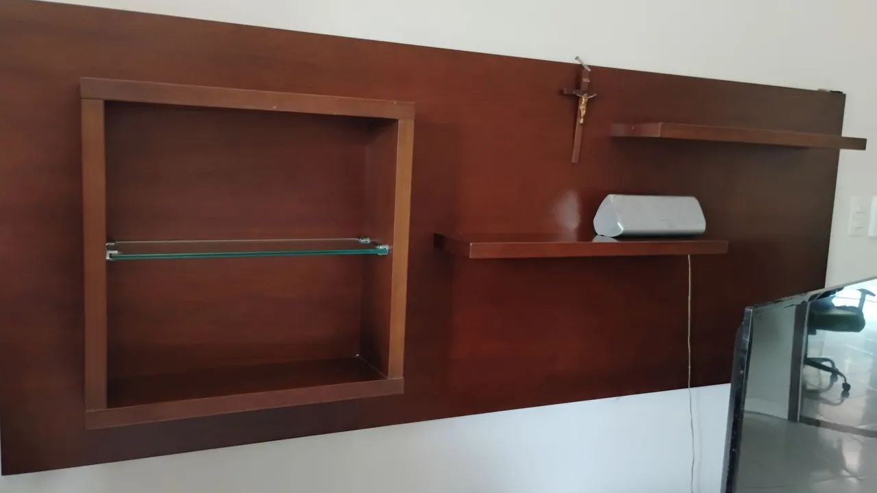 Rack de madeira com painel  - Foto 5