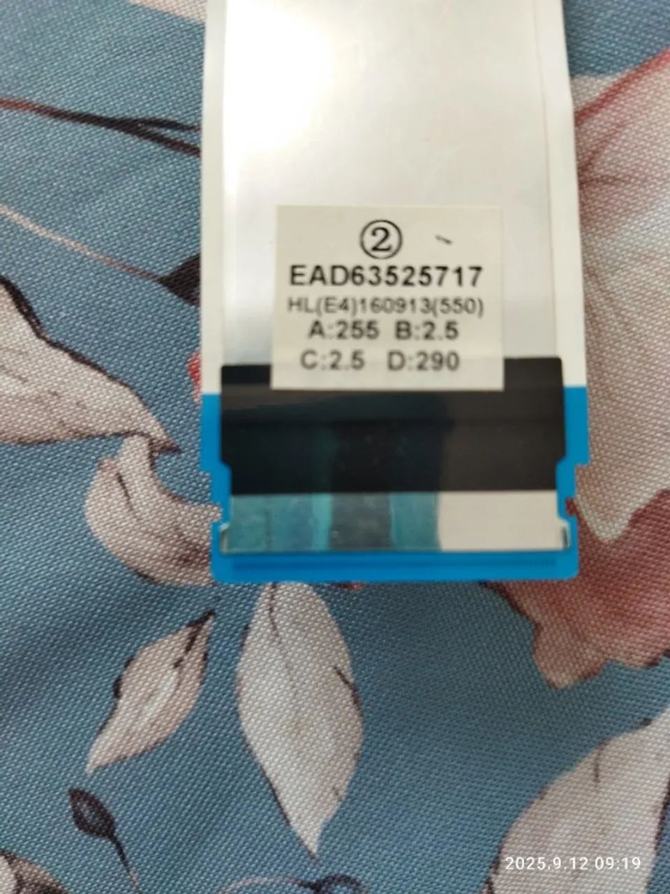 Cabo Flat EAD63525717 TV LG Novo
