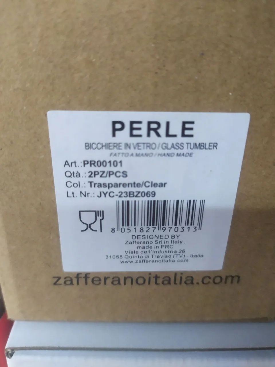 Conjunto 8 copos Perle Zafferano Itália - Foto 4