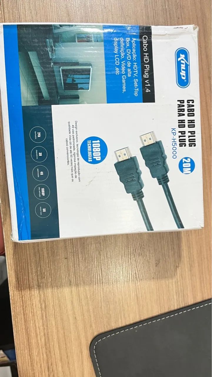 Cabo HDMI 20m  1080p K-H5000