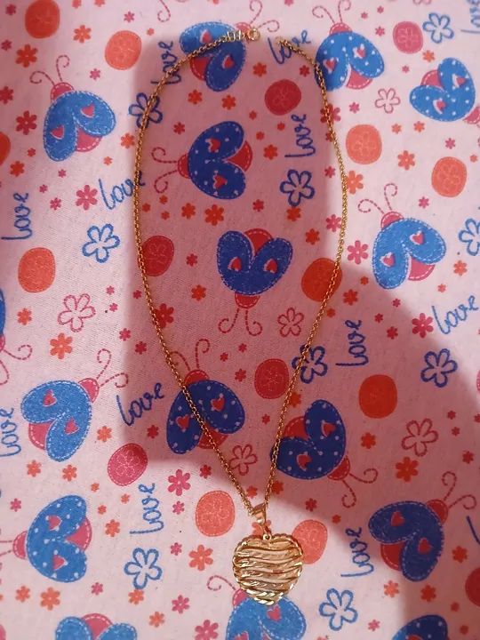 Colar de coração Rommel banhado em ouro 18k - Foto 2