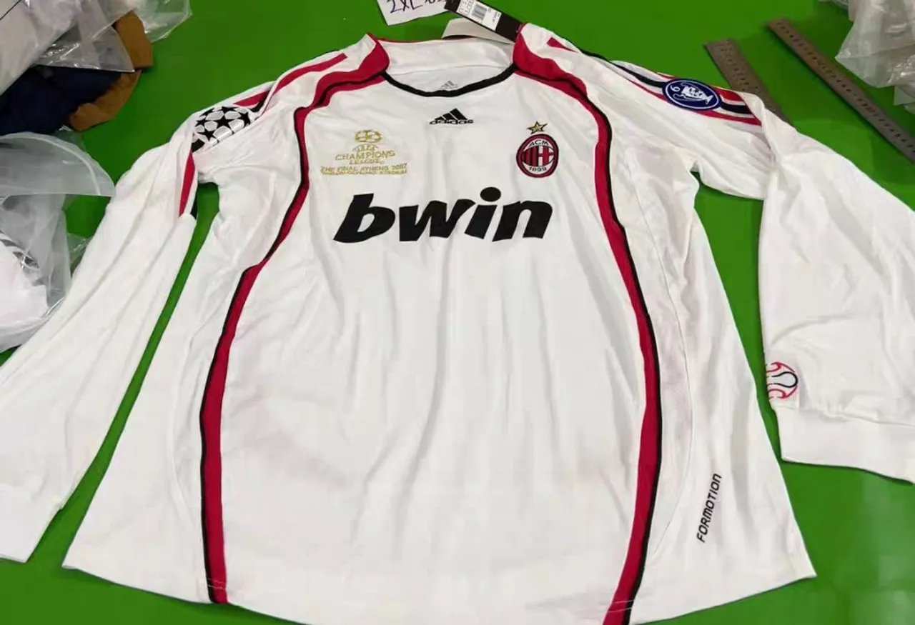 Camisa Milan 2007 Champions League