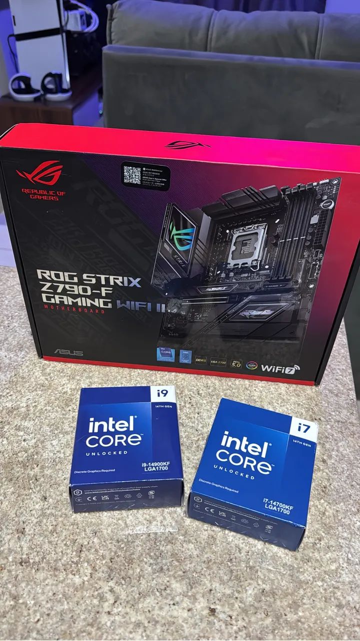 Intel i9-14900KF＋ROG STRIX Z790-F セット KIT I9 14900KF + Z790-F ROG STRIX - Peças de Hardware - Samambaia