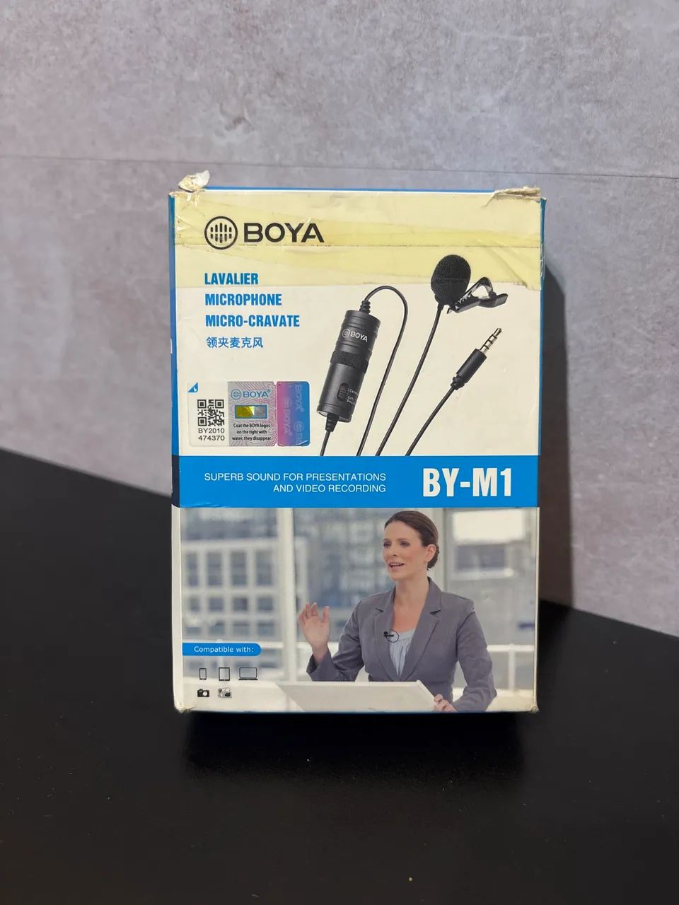Microfone lapela boya BY-M1 (Com fio longo)