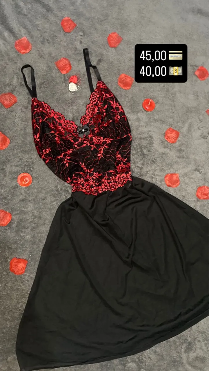 Camisola sensual com renda