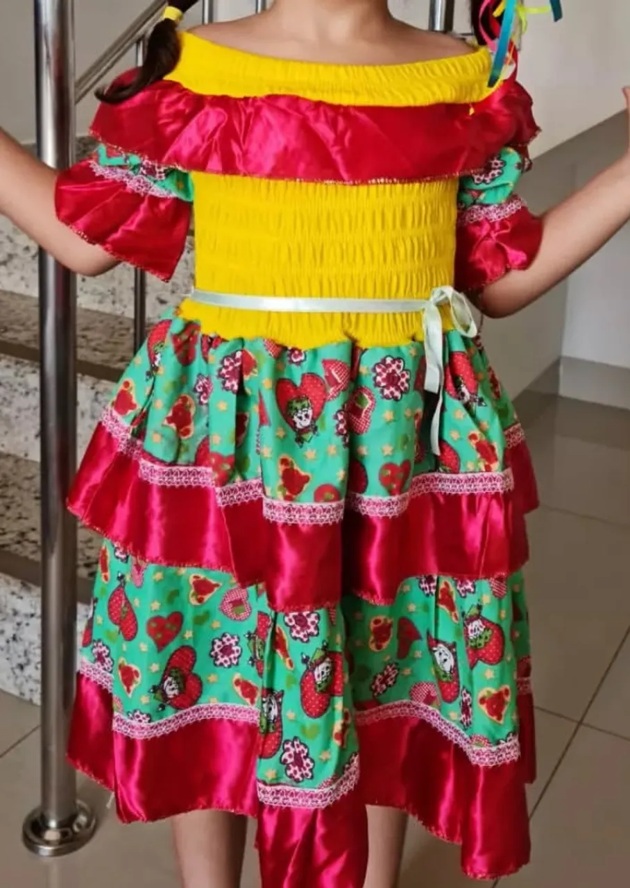 Vestido Junino Infantil
