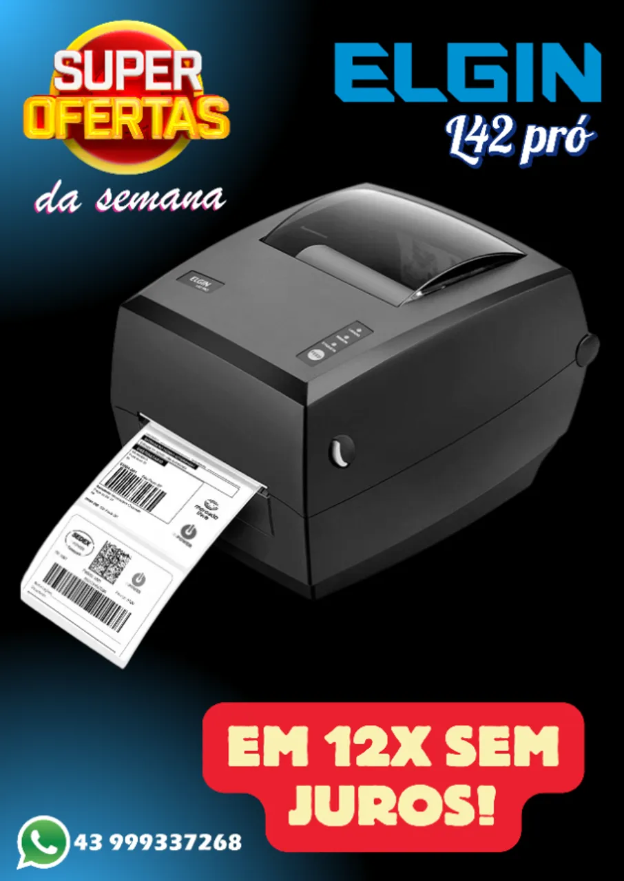 IMPRESSORA ELGIN L42 PRO EM PROMOÇÃO LIMITADA