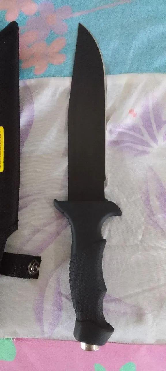 Faca Tática Militar de Sobrevivência com Bússola - Foto 3