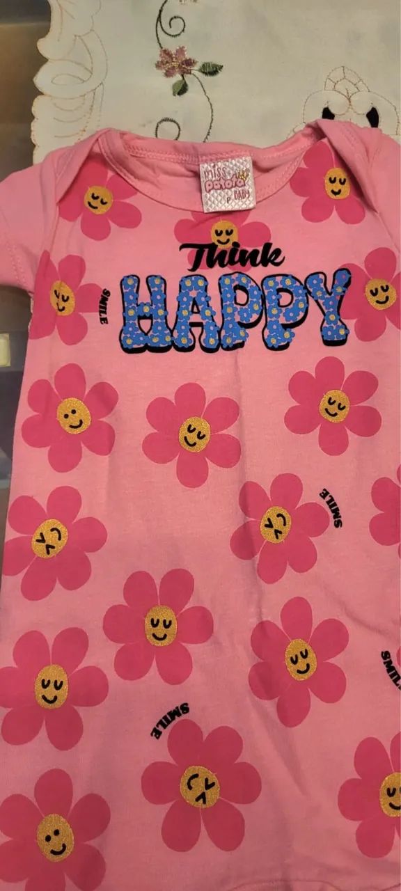 Macacão rosa para bebê  - Foto 2