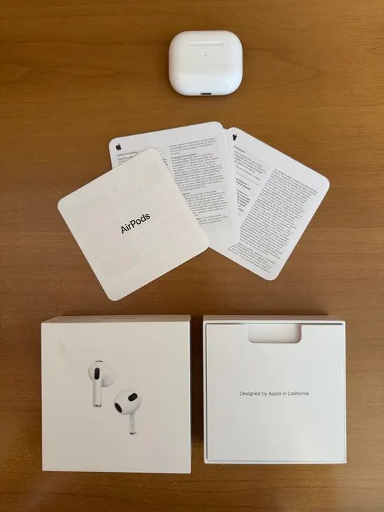Apple AirPods 3 c/ estojo MagSafe pouco usado - perfeito estado - Foto 3