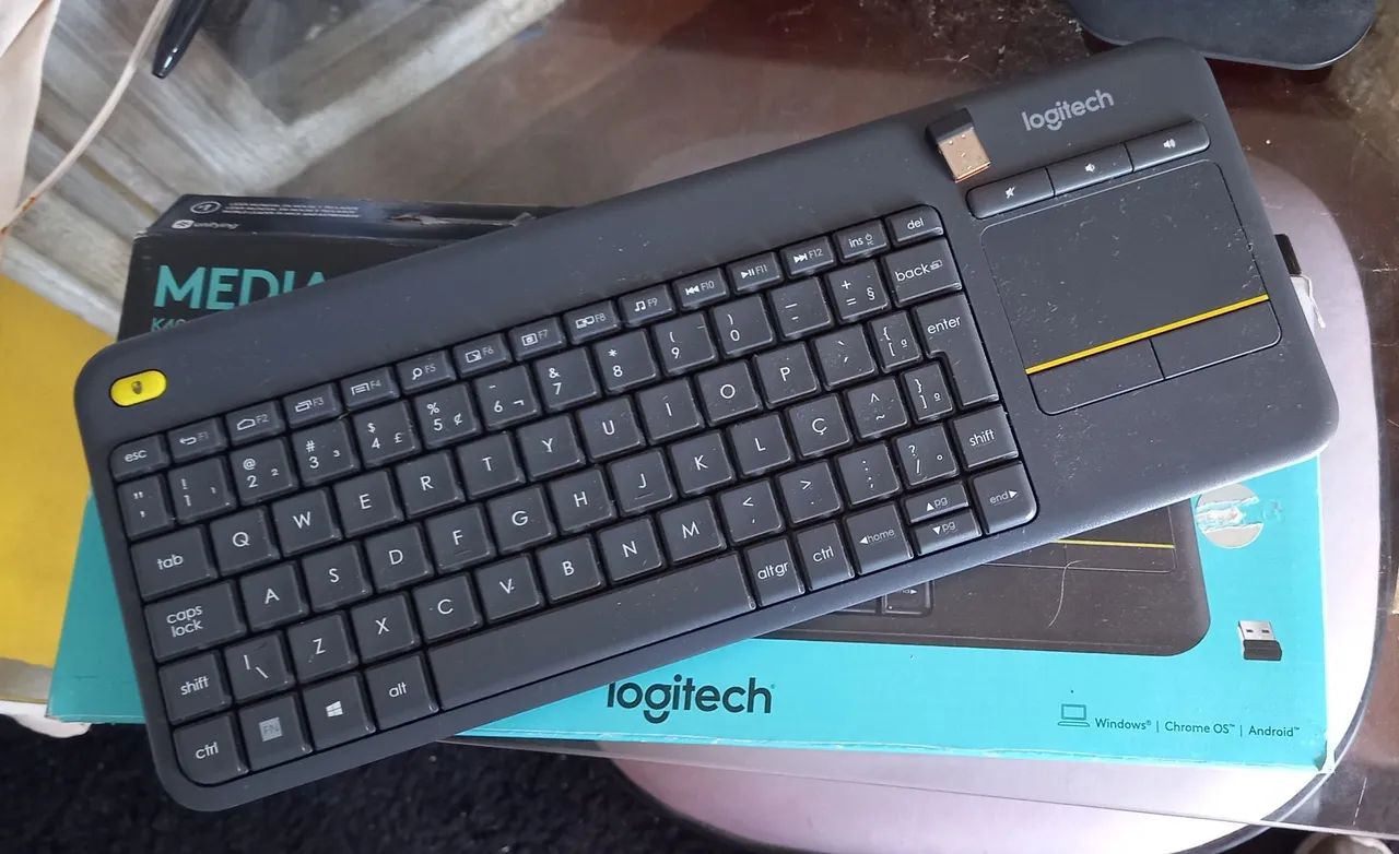 Teclado Multimídia Logitech Media Plus K 400 - Foto 2