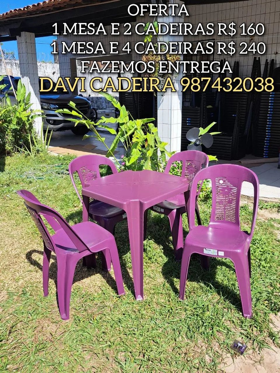 CADEIRAS LILAS ENTREGO HOJE 