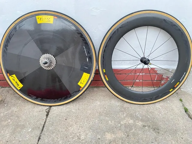 Par de roda Mavic tubular 700c