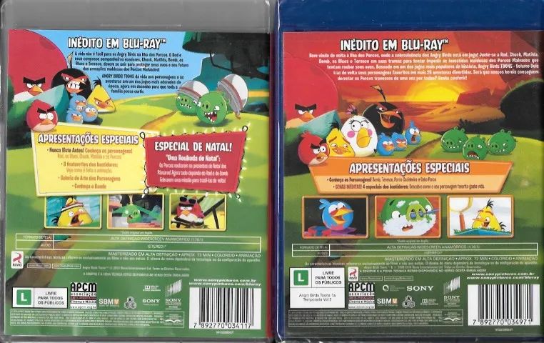 Blu-ray: Angry Birds Toons (vol. 1 & 2) c/ especial de natal - Foto 3