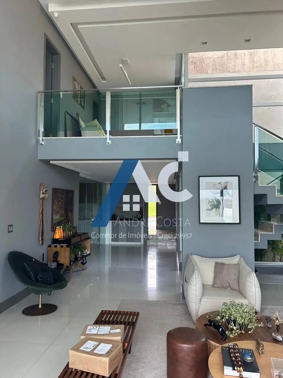 Aluguel Casa Alto Padrão Alphaville 2, com 4 Quartos e 3 suítes - 424 m² - Semi mobiliada