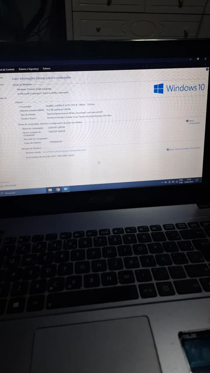 Notebook Asus X450C, com Core i5-3317U 1.70GHz, 10gb ram, ssd 120gb e tela 14" - Foto 2
