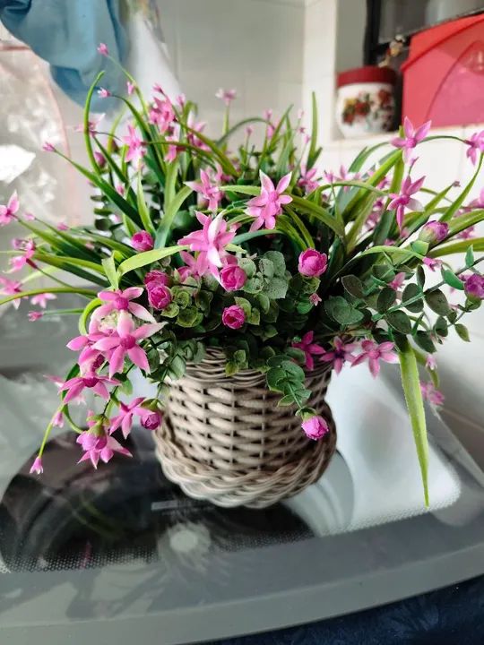 Vaso Decorativo (ganha as flores) - Foto 4