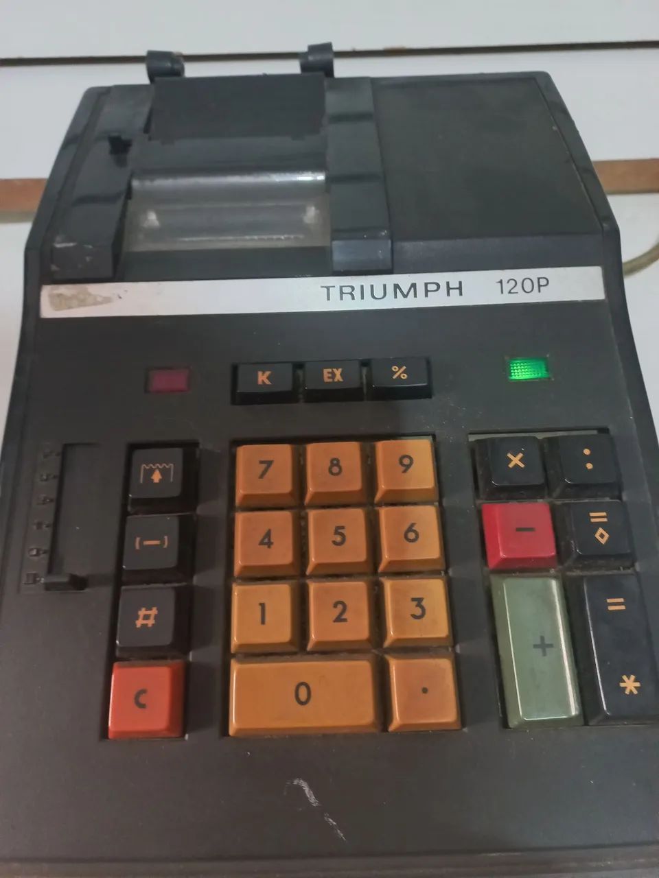 Calculadora antiga TRIUMPH 120P colecionadores 