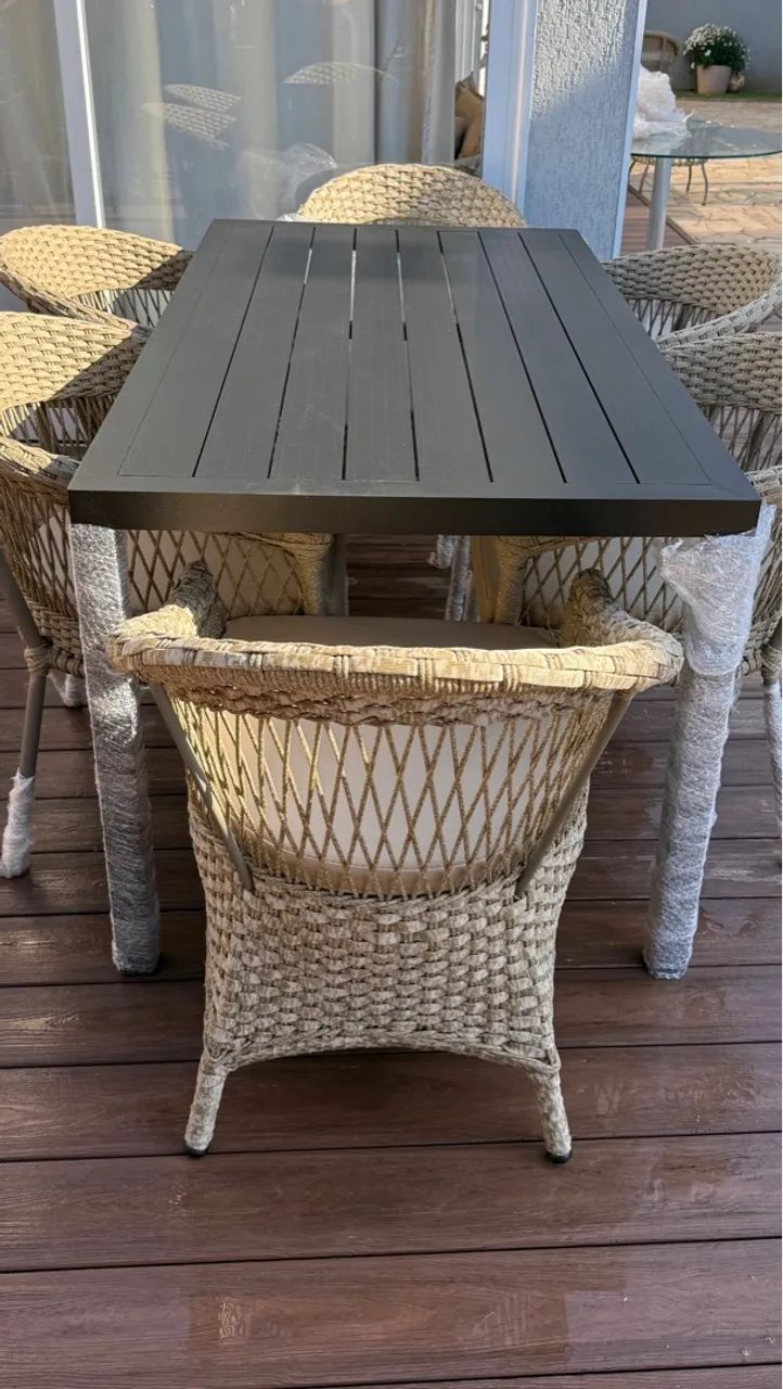 Conjunto de mesa de jantar com 6 cadeiras - Foto 3