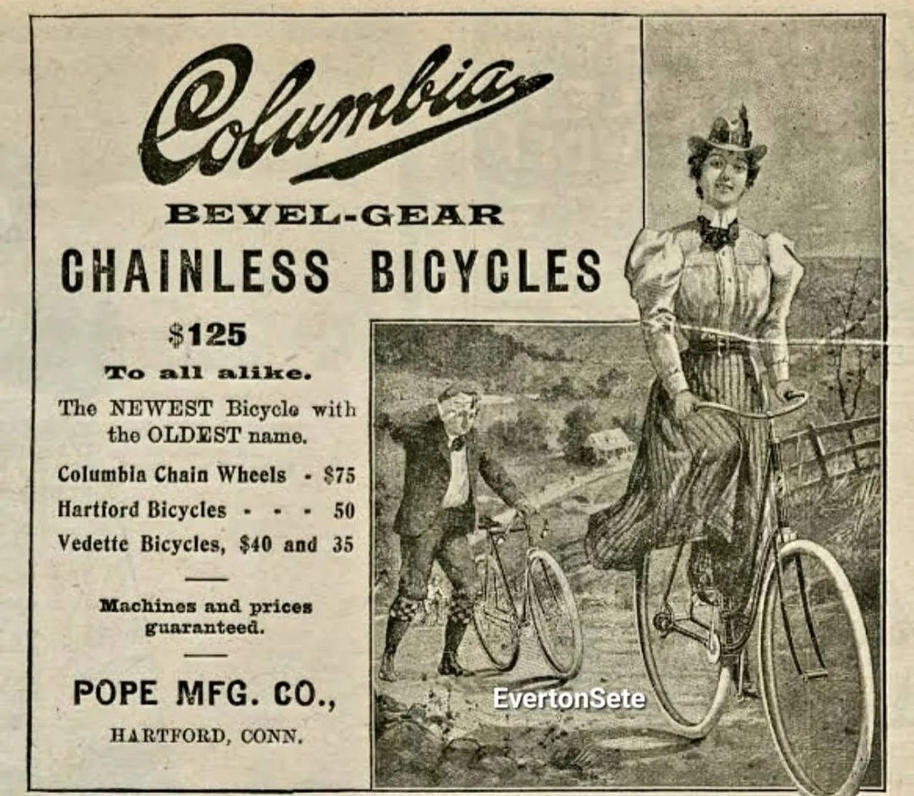 Bicicleta Antiga Columbia Cardãn Ano 1898 - Ciclismo - Novo Mundo, Curitiba  1465193198 | OLX