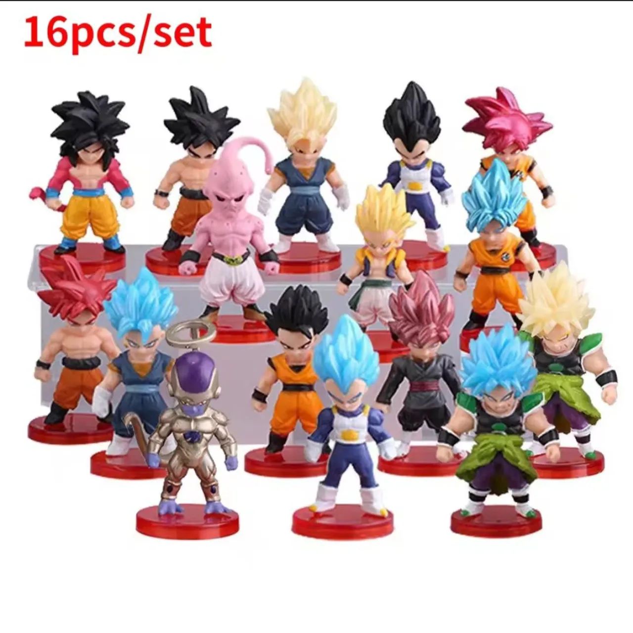 16 Figuras de Ação Dragon Ball Z - Miniaturas Colecionáveis!
