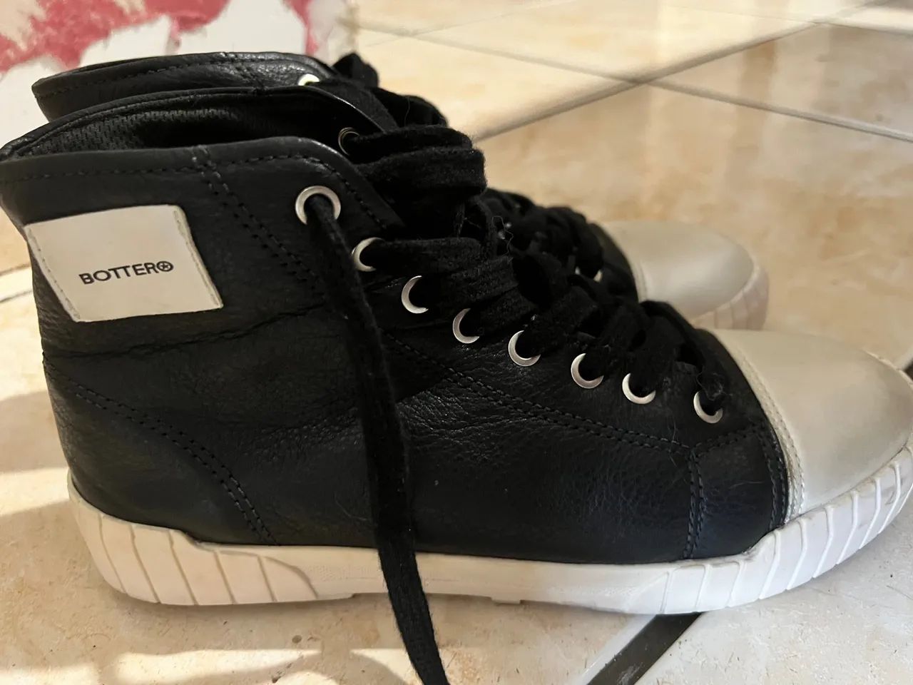 Tenis estilo all star de couro legítimo  - Foto 2