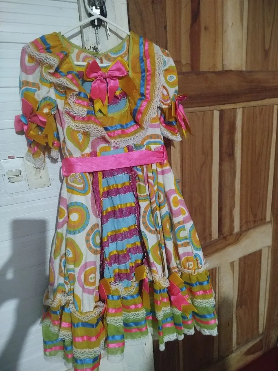 Vestido Festa Junina Colorido e Charmoso