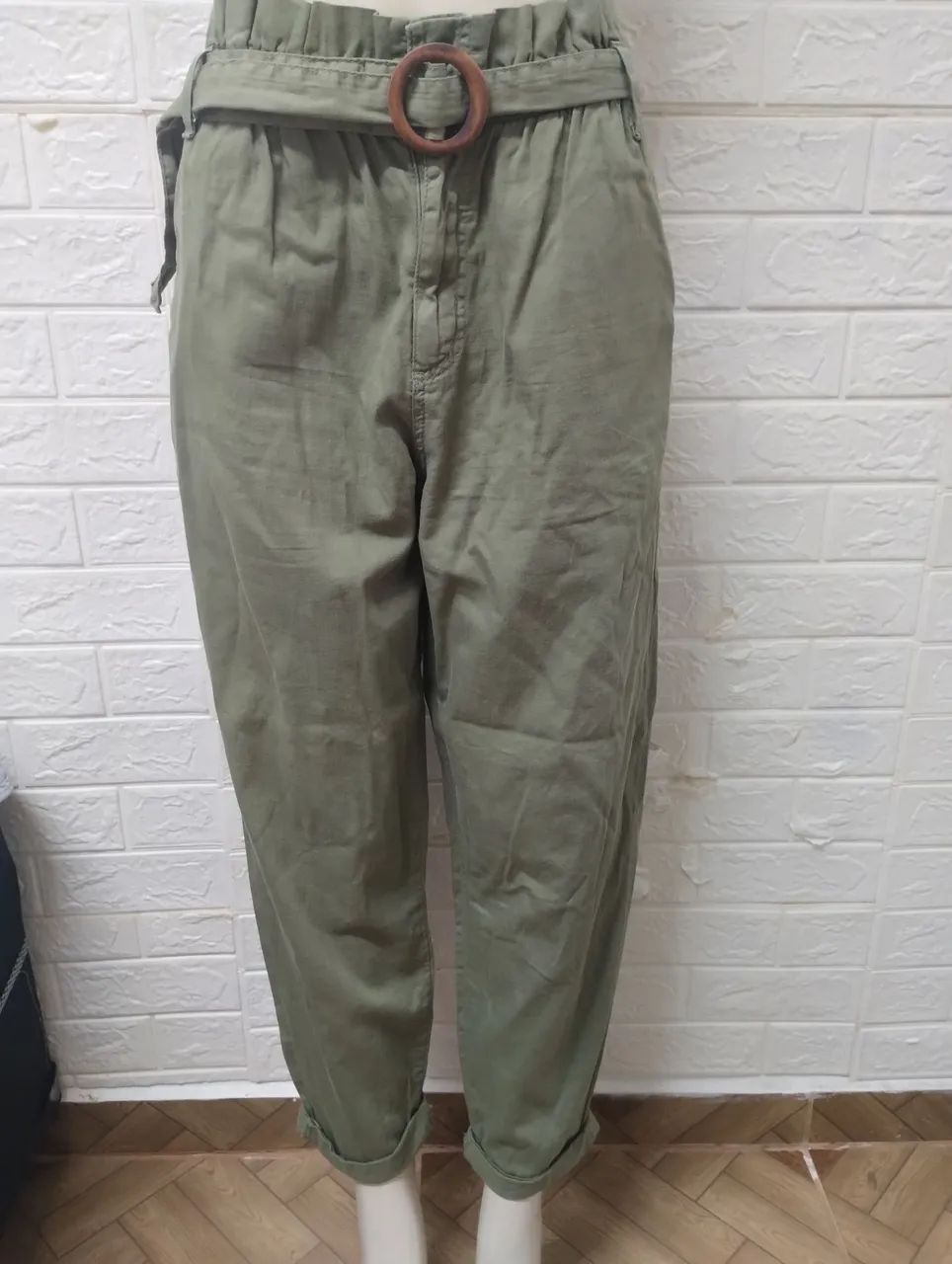 Calça estilo Bag Verde - Foto 2