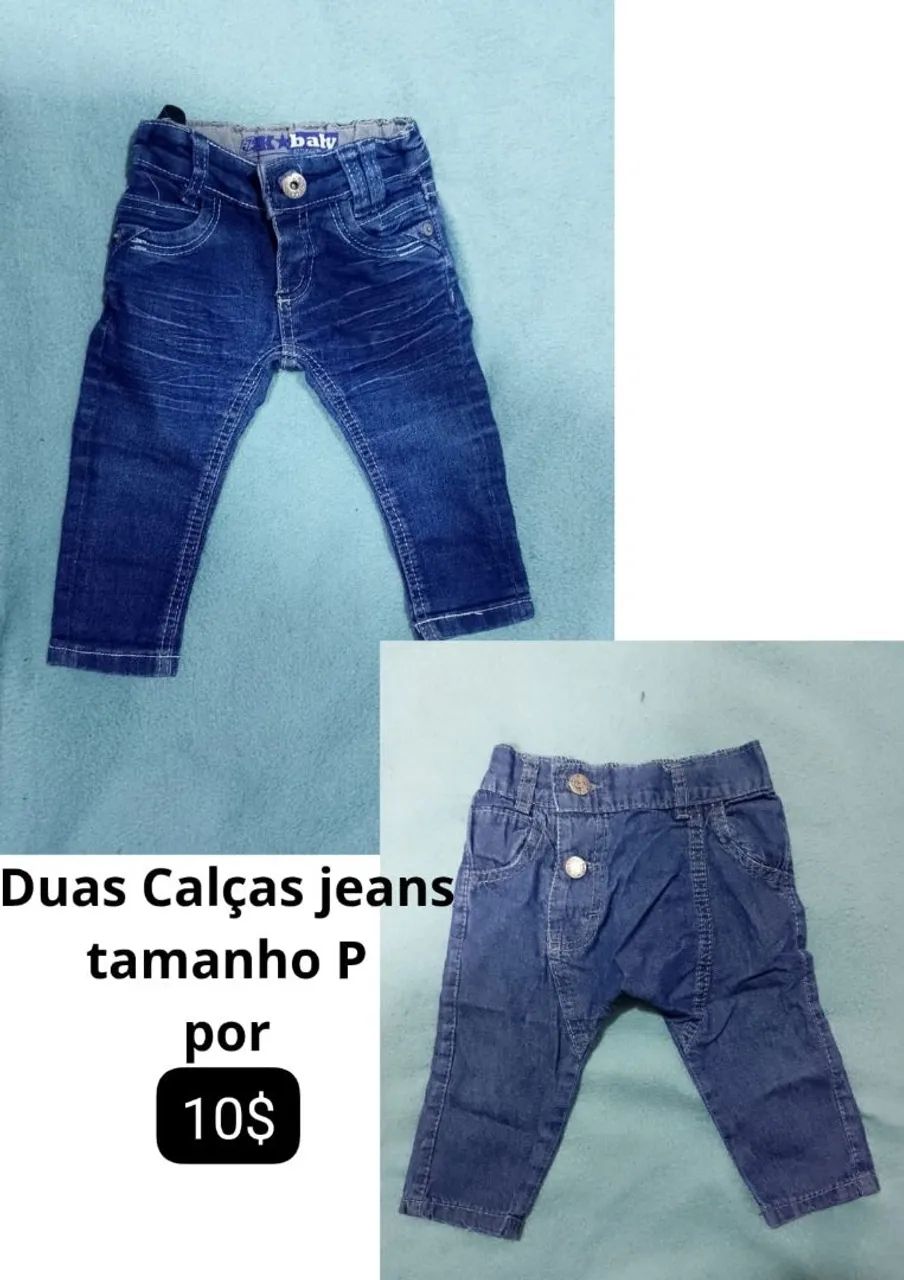 Duas calças jeans tamanho P por 10$