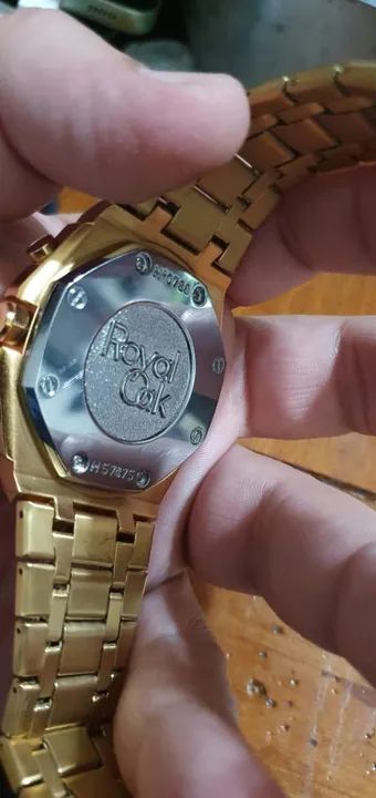 Relógio Audemars Piguet Dourado com cronógrafo funcional - Foto 5