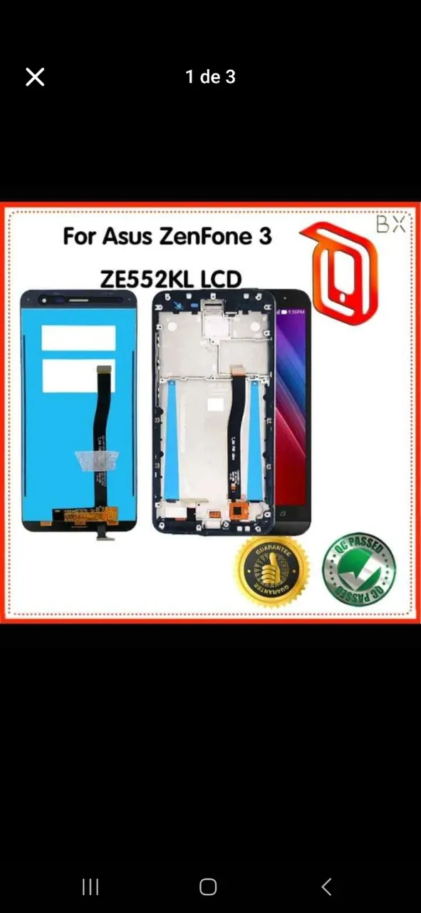 Tela completa com touch e Bateria Asus zenfone 3 + brinde